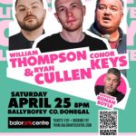 Ryan Cullen with William Thompson, Conor Keys & MC Ronan Boyle